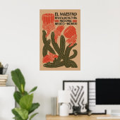 Vintage Werbeplakat El Maestro Mexiko Poster (Heimbüro)