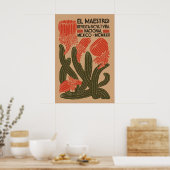 Vintage Werbeplakat El Maestro Mexiko Poster (Küche)