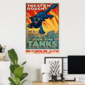 Vintage-Werbeplakat Poster (Heimbüro)