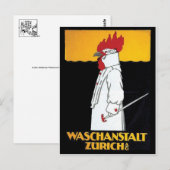 Vintage-Werbeplakat-Postkarte Postkarte (Vorne/Hinten)