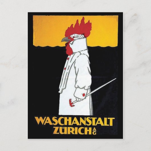 Vintage-Werbeplakat-Postkarte Postkarte (Vorderseite)
