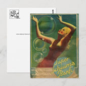 Vintage-Werbeplakat-Postkarte Postkarte (Vorne/Hinten)