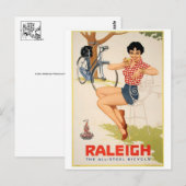 Vintage-Werbeplakat-Postkarte Postkarte (Vorne/Hinten)