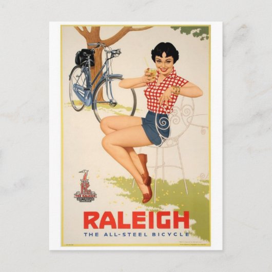 Vintage-Werbeplakat-Postkarte Postkarte (Vorderseite)