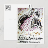 Vintage-Werbeplakat-Postkarte Postkarte (Vorne/Hinten)