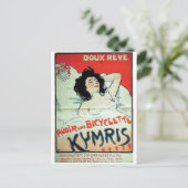 Vintage-Werbeplakat-Postkarte Postkarte (Stehend Vorderseite)