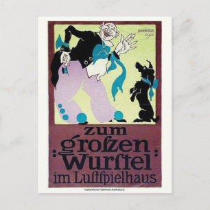 Vintage-Werbeplakat-Postkarte Postkarte