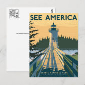 Vintage-Werbeplakat-Postkarte Postkarte (Vorne/Hinten)