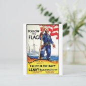 Vintage-Werbeplakat-Postkarte Postkarte (Stehend Vorderseite)