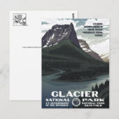 Vintage-Werbeplakat-Postkarte Postkarte (Vorne/Hinten)