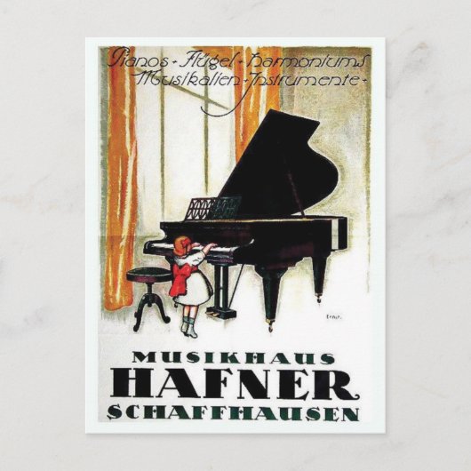 Vintage-Werbeplakat-Postkarte Postkarte (Vorderseite)