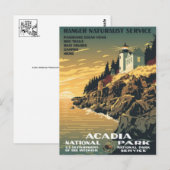 Vintage-Werbeplakat-Postkarte Postkarte (Vorne/Hinten)