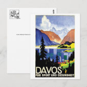 Vintage-Werbeplakat-Postkarte Postkarte (Vorne/Hinten)