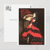 Vintage-Werbeplakat-Postkarte Postkarte (Vorne/Hinten)