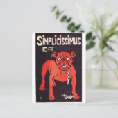 Vintage-Werbeplakat-Postkarte Postkarte (Stehend Vorderseite)