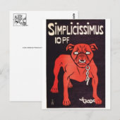 Vintage-Werbeplakat-Postkarte Postkarte (Vorne/Hinten)