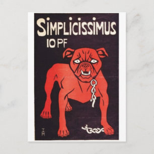 Vintage-Werbeplakat-Postkarte Postkarte