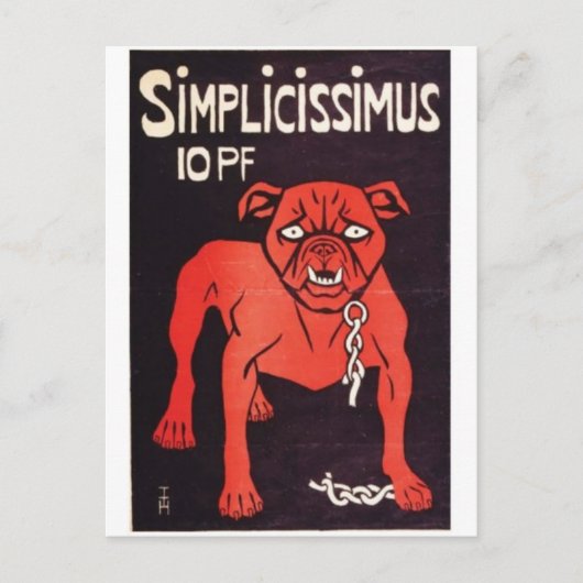 Vintage-Werbeplakat-Postkarte Postkarte (Vorderseite)