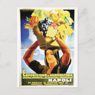 Vintage-Werbeplakat-Postkarte Postkarte
