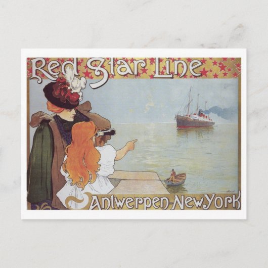 Vintage-Werbeplakat-Postkarte Postkarte (Vorderseite)