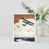 Vintage-Werbeplakat-Postkarte Postkarte (Stehend Vorderseite)