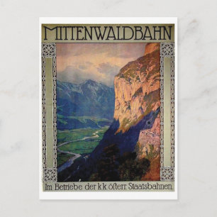 Vintage-Werbeplakat-Postkarte Postkarte