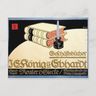 Vintage-Werbeplakat-Postkarte Postkarte