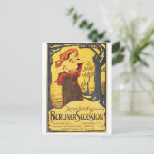 Vintage-Werbeplakat-Postkarte Postkarte (Stehend Vorderseite)