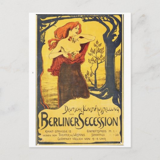 Vintage-Werbeplakat-Postkarte Postkarte (Vorderseite)