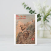 Vintage-Werbeplakat-Postkarte Postkarte (Stehend Vorderseite)
