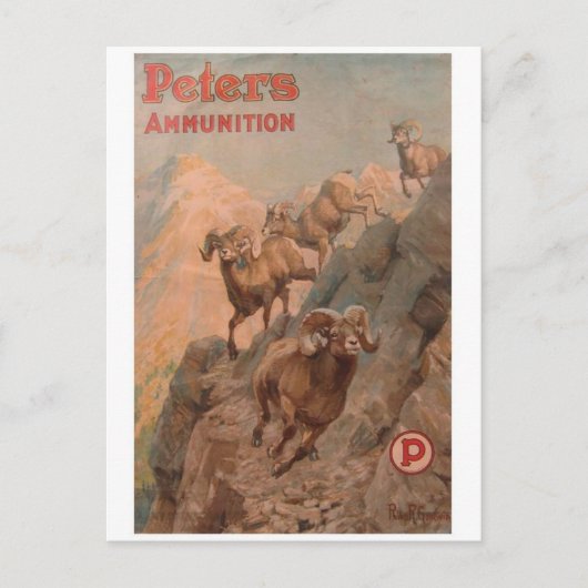 Vintage-Werbeplakat-Postkarte Postkarte (Vorderseite)