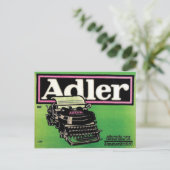 Vintage-Werbeplakat-Postkarte Postkarte (Stehend Vorderseite)