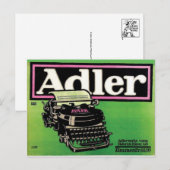 Vintage-Werbeplakat-Postkarte Postkarte (Vorne/Hinten)