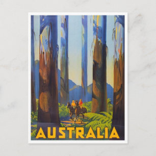 Vintage-Werbeplakat-Postkarte Postkarte