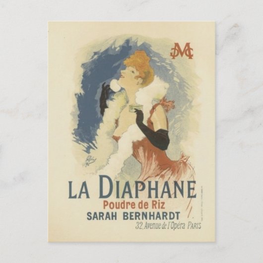 Vintage-Werbeplakat-Postkarte Postkarte (Vorderseite)