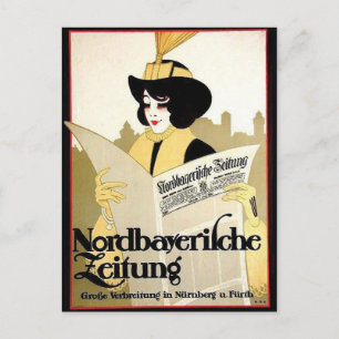 Vintage-Werbeplakat-Postkarte Postkarte