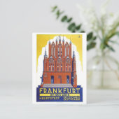 Vintage-Werbeplakat-Postkarte Postkarte (Stehend Vorderseite)