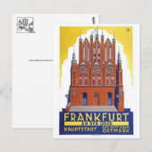 Vintage-Werbeplakat-Postkarte Postkarte (Vorne/Hinten)