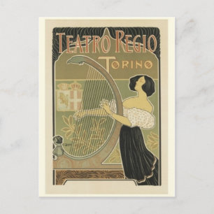 Vintage-Werbeplakat-Postkarte Postkarte