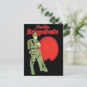 Vintage-Werbeplakat-Postkarte Postkarte (Stehend Vorderseite)