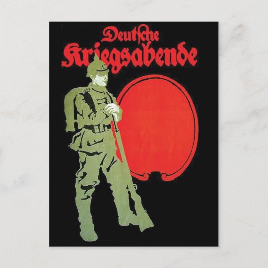 Vintage-Werbeplakat-Postkarte Postkarte (Vorderseite)