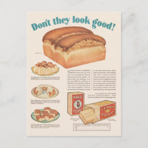 Vintage-Werbeplakat-Postkarte Postkarte