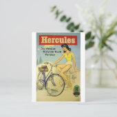 Vintage-Werbeplakat-Postkarte Postkarte (Stehend Vorderseite)