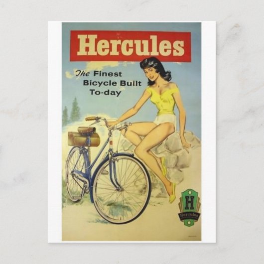 Vintage-Werbeplakat-Postkarte Postkarte (Vorderseite)