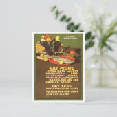 Vintage-Werbeplakat-Postkarte Postkarte (Stehend Vorderseite)