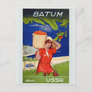 Vintage-Werbeplakat-Postkarte Postkarte