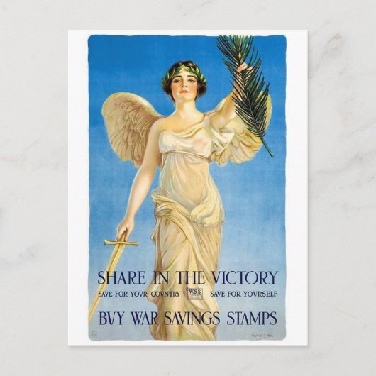 Vintage-Werbeplakat-Postkarte Postkarte (Vorderseite)
