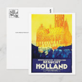 Vintage-Werbeplakat-Postkarte Postkarte (Vorne/Hinten)