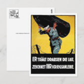 Vintage-Werbeplakat-Postkarte Postkarte (Vorne/Hinten)