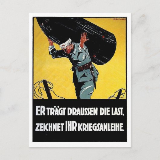 Vintage-Werbeplakat-Postkarte Postkarte (Vorderseite)
